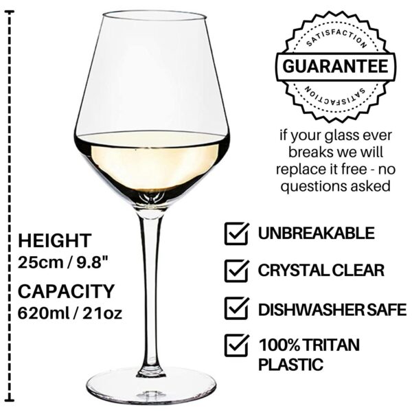 buy unbreakable white wine glasses